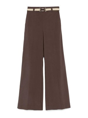 TWINSET: Pantalones casual - Pantalón Casual - Camel