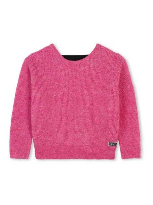 DKNY: Suéteres con cuello pico - Suéter Cuello Redondo - Rosado