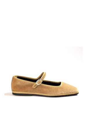 DROGHERIA CRIVELLINI: flat shoes - Square Toe Camel
