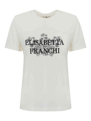ELISABETTA FRANCHI: Tシャツ - Tシャツ - 白