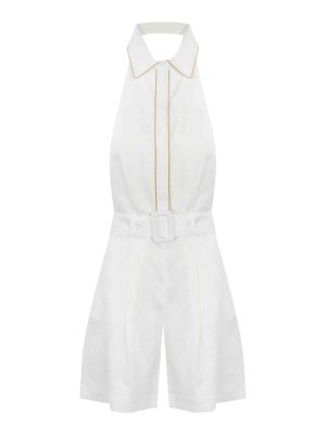 ワンピース Zimmermann Coco' One-Piece Jumpsuit In Beige Linen Zimmermann Coco One-Piece Jumpsuit In Beige Linen