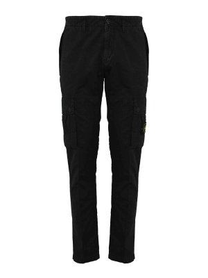 STONE ISLAND: Pantalones casual - Pantalón Casual - Azul