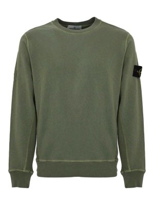 STONE ISLAND: Sudaderas y suéteres - Sudadera - Verde