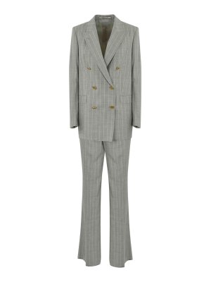 スーツ TAGLIATORE SS25 Suits (T PARIGI10BAD 340021EA812) Tagliatore women's wool blend suit parigi10bad White