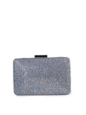TWENTY FOURHAITCH: cross body bags - Clutch Bag With Crystals