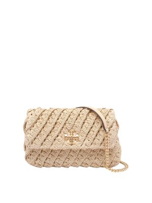 【関税込み】Charm Shoulder Bag - SELF PORTRAIT - Raffia - Br Raffia Charm Shoulder Bag – self-portrait
