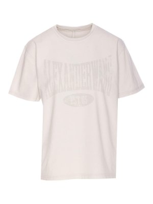 ALEXANDER WANG: t-shirts - Dirty White Graphic T-Shirt