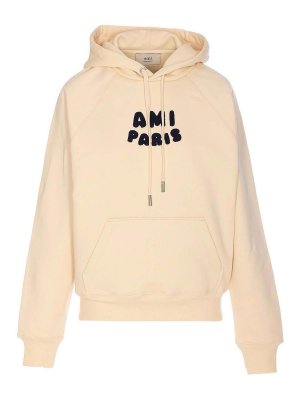 AMI PARIS: Sweatshirts & Sweaters - Ami Paris Patch Hoodie
