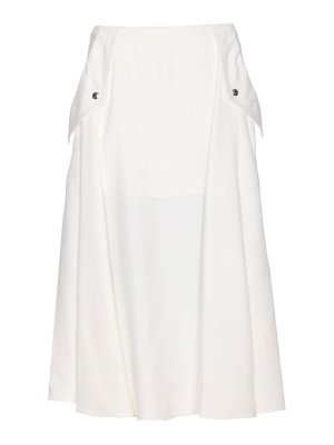BOTTEGA VENETA: Faldas media pierna y semilargas - Falda Semilarga - Blanco