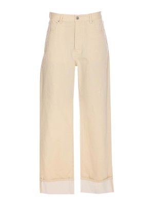 BOTTEGA VENETA: ブーツカットジーンズ - ブーツカットジーンズ - ベージュ