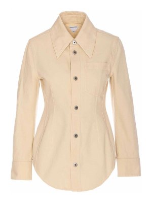BOTTEGA VENETA: Camisas - Camisa - Beis