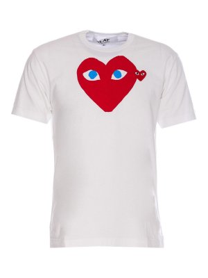 Comme des Garçons Play: Camisetas - Camiseta - Blanco