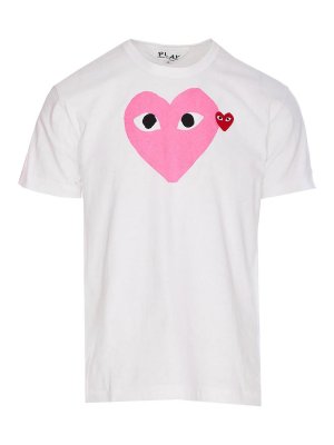 Comme des Garçons Play: Camisetas - Camiseta - Color Carne Y Neutral