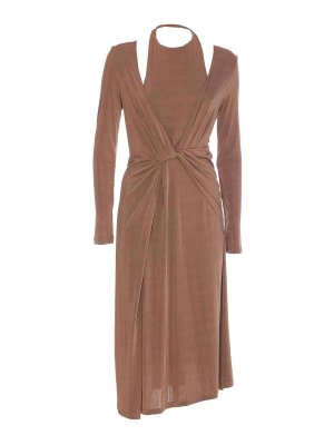 ELEH: ニーレングスドレス - 膝丈ドレス - ベージュ