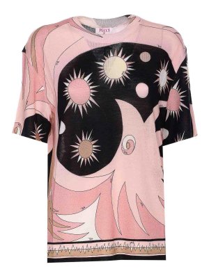 EMILIO PUCCI: t-shirt - T-shirt a stampa a stella