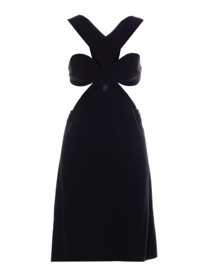 GIVENCHY: Knielange Kleider - Knielanges Kleid - Schwarz