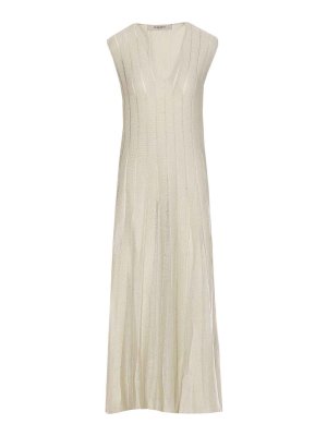GOLDEN GOOSE: knee length dresses - Numa V-Neck Dress
