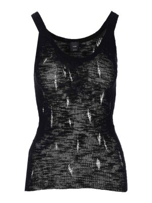 Pinko: Tops & Tank tops - Black Sergio Tank Top