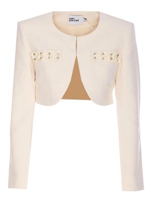 Self Portrait: giacche casual - Giacca a crociera con paillettes 3D