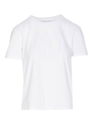 TWINSET: Camisetas - Camiseta - Blanco