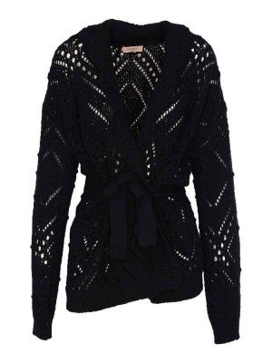 Pleats Please Issey Miyake カーディガン - 黒 | IM48KK36115