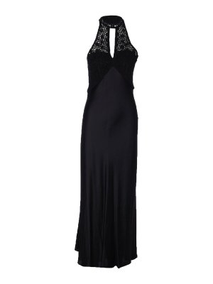 Alexander Wang Name Necklace Long Dress - Black | 1KC1256104001