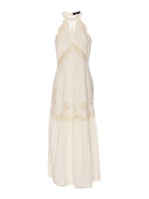 TWINSET: maxi dresses - Long Dress With Embroidery