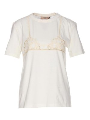 TWINSET: Camisetas - Camiseta - Blanco