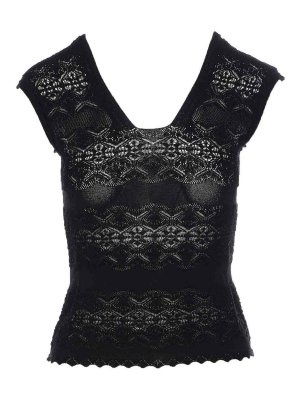 TWINSET: Tops & Tank tops - Black Top
