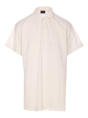 BALENCIAGA: polo shirts - InterTwined Polo Logo