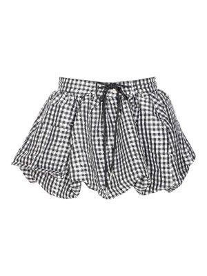 Pin Up Stars Flounces Skirt - Black - Women | PF241GO034