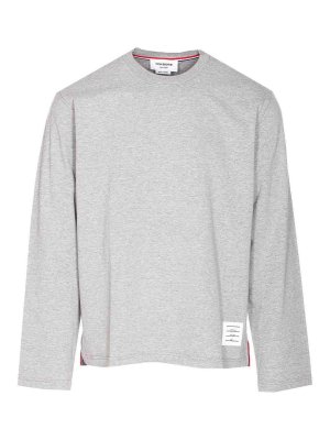 THOM BROWNE: Tops & Tank tops - Rey Oversized Long Sleeves Top