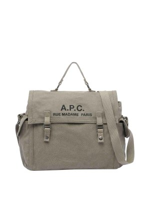 A.P.C.: Handtaschen - Shopper - Grün