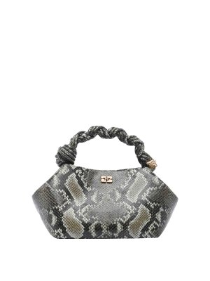 GANNI: totes bags - Small Bou Snake Handbag