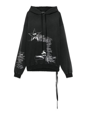 パーカー・フーディ PHILIPP PLEIN Logo patch hoodie (PAECMJB3612PTE003N 0202) Philipp Plein Logo Patch Hoodie - Black | PAECMJB3611PTE003N0202