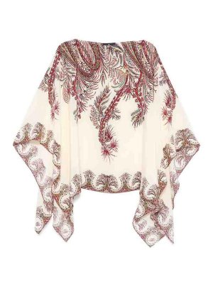 Tシャツ・カットソー ETRO Women Tunic Tops AKB20 WRJA0027 X0801 Beige Etro Top - Light Beige - Women | AKB20WRJA0027X0801 | thebs.com