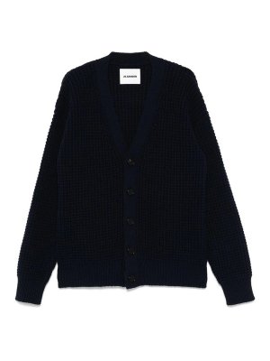 JIL SANDER: Suéteres con cuello pico - Suéter Cuello Redondo - Azul
