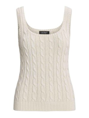 LAUREN RALPH LAUREN: Tops & Débardeurs - Top - Crème