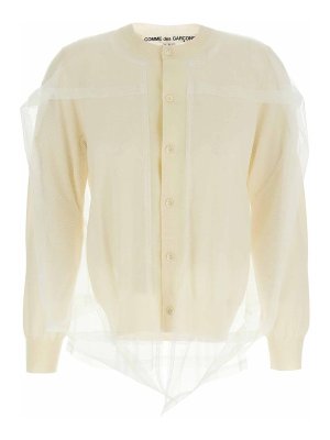 COMME DES GARCONS: cardigans - Tulle Cardigan