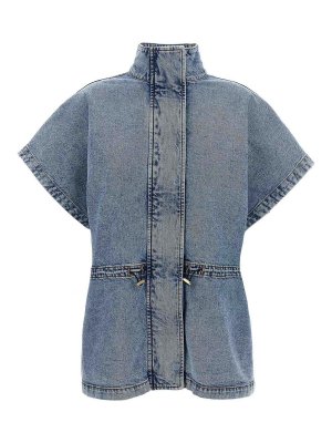 ポンチョ・ケープ FABIANA FILIPPI Denim cape Light Blue Fabiana Filippi Denim Cape - Light Blue - Women | CTD275F255L369