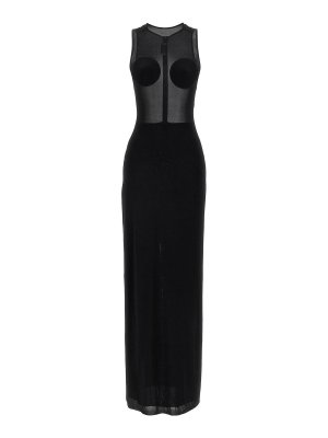 JEAN PAUL GAULTIER: Robe longueur genou - Robe Au Genou - Noir