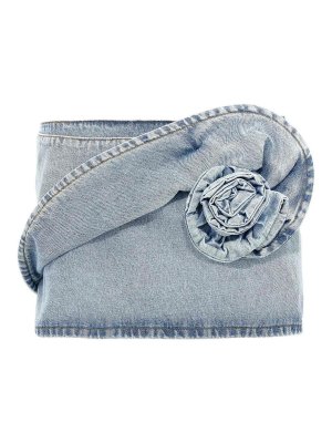 MAGDA BUTRYM: Faldas media pierna y semilargas - Falda Semilarga - Azul Claro