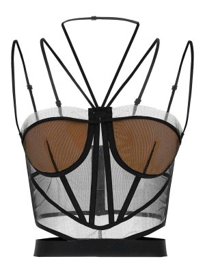 NENSI DOJAKA: Tops y camisetas sin mangas - Top - Negro