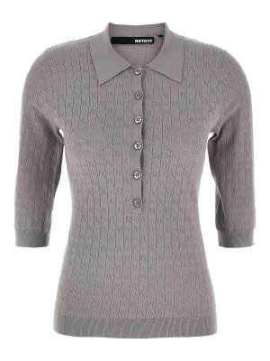 【ケンタ様】THOM BROWNE グレー ポロシャツ サイズ1 Thom Browne ポロシャツ - グレー | FKP053A00014035