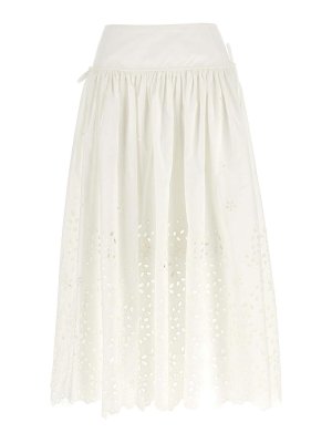 Pleats Please Issey Miyake Stream Skirt - White | IM56KG82106