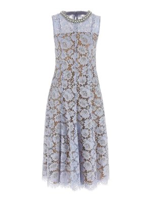 Self Portrait: Vestidos largos - Vestido Largo - Azul Claro