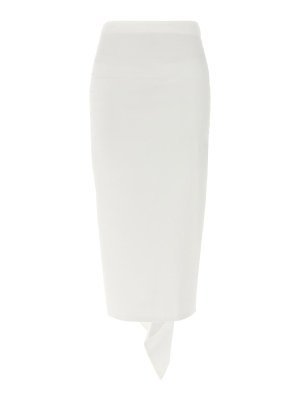 スカート THE LATEST SS25 Longuette skirt (TLW09001T0194ABTP T0001) Thelatest Longuette Skirt - White - Women