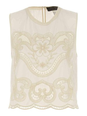 トーテムスウェーデン Toteme Double-Halter Silk Top TOTEME Double-Halter Silk Top | Grey | FARFETCH