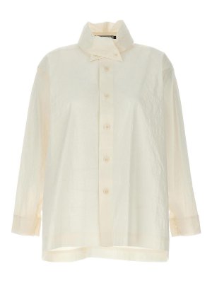PLEATS PLEASE ISSEY MIYAKE: shirts - Shaped Membrane Shirt
