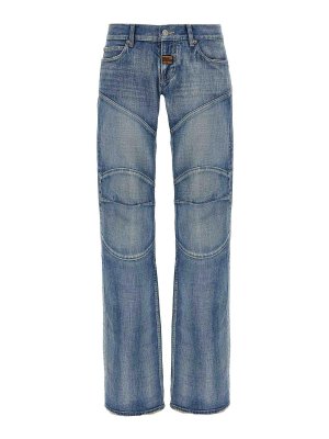 BALENCIAGA: bootcut jeans - Relief Stitching Jeans